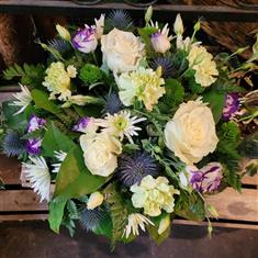 Purple, Lime &amp; White Posy Pad
