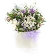 White &amp; Lilac Gift Bag