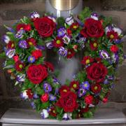 Red and Purple Heart