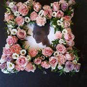 Frame of flowers