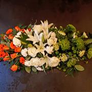 Casket spray Irish colours