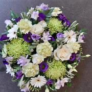Green, Purple &amp; White Posy Pad