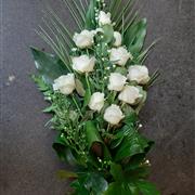 12 White Rose Sheaf