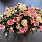 3ft Pink &amp; White Spray