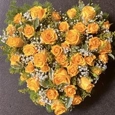 Yellow Rose Heart