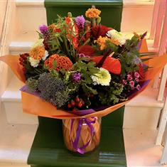 Autumn vase arrangement