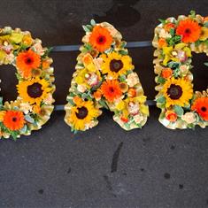 DAD Letters Autumn shades